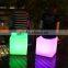 Hot Sale Outdoor Waterproof LED Lights Plastic Cube Garden Chair 35cm