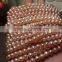 High Quality 8-9mm Pink Round Freshwater Pearl Strand