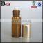high quality 5ml 12ml 15ml oil glass bottle amber color round oil glass bottle massage oil glass roller bottle