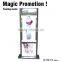 Levitation advertising sexy fancy bra panty set display stand