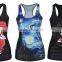 high quality new custom 3D printing wholesale tank top sbulimation tank top women tank top gym