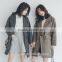 2016 high quality women winter plaid woolen coats for ladies ladies long coat design