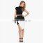 MGOO Top Sale Imported Women Magic Wrap Skirts For Women Office White black Contrast Fashion Skirts 15145A185