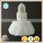 New 2017 fashion baby girl Sleeveless Summer Princess Party dress lace dress cap infant christening