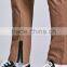 Effortless comfortable elasticized men gym joggers with zippers