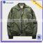 Polyester Spandex Jacket Green Army Jacket Bomber Jacket Man