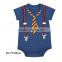Cheap Wholesale China Unisex Baby Romper With Gentleman Tie Printing