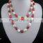 Pearl Necklace Glass Crystal Bead Necklace Party Necklace