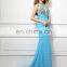 BN70  Supplier Real Sample Stunning Crystal Hatler Chiffon Evening Dress