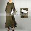 Newest Muslim Women Clothing Moroccan Kaftan Ladies Duabi Abaya Dress Jilbab Islamic Outwear Tassels cotton