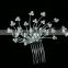 New Wedding Hair Diamond jewelry Flower Crystal Imitation Rhinestone Bridal Hair comb