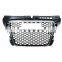 Front Grille Honeycomb Mesh Upper Grill 2009 2010 2011 2012 2013 For Audi A3 RS3