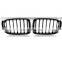 Gloss black 1-slat ABS plastic front kidney grill grille mesh bumper for BMW X3 X4 F25 F26 2014+