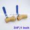 High quality Filter ball valve integrated copper DN20/DN25 Thicken 3/4" 1 inch Y type Water ball valve filter