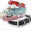 Skull Decorated Diamond Pet PU Collar Leash Training Dog Pulling Rope Pet Neck Chain Pet Supplies