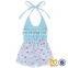 Costumes For Baby Blue Sling Garment Baby Romper Floral Kids Romper Baby Rompers Cotton Wholesale