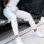Hot women sexy customized logo Drawstring causal plain sweat pants joggers