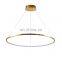 Modern hotel lobby villa living room chandelier light luxury creative dining room lamp atmospheric ring bedroom led lamp
