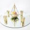 affordable glass mirror candle plate for wedding or party