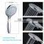 QL102 Hot Sale Hand Shower 3 Functions Chrome ABS Plastic Rain Shower Head