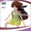 New fashion style two ponytail synthetic bjd hair baby Doll wig