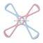 Wholesale New Best Quality 8 Word Shape Yoga Fitness Resistance Band For Chest Expander Tension Stretch Training  Elastic Band