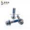 imperial size stainless sem screw with glue on thread