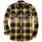 Wholesale Button Up custom Fit Long Sleeve Custom Made Cotton Checked Mens Shirts