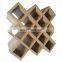 Factory Wooden MDF pu Display Red Wine Bottle Rack