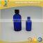Frosted essential oil glass bottle blue & black                        
                                                                                Supplier's Choice