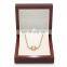 Costom Hot Sell Custom Natural Red Wooden Jewelry Necklace Box