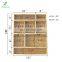 Bamboo Junk Drawer Organizer and 6 Storage Box Dividers Set,8 Compartment Organization Tray Holder for Craft