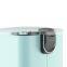 new items 2022 stainless steel square trash bin office slim lid design pedal bin