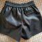 ladies'faux leather shorts