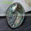 Topearl Jewelry New Design Abalone Shell Pendant Rhinestones Clay Pave Neck Pendant SPD01