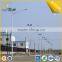 round tapered hot-dip galvanized steel Q235 grey black led solar street light arm