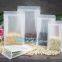 doypack Matte Mylar Packaging Bag Black Plastic Aluminum Foil Smell Proof Mylar Coffee Zipper Lock Bags