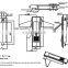 MS728A Tool box swing handle latch Electrical panel door lock