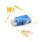 Wholesale bulk pigtail sc st fc lc mpo mtp fiber optic adapter From 19 years factory Hanxin