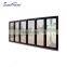 6-panel wooden grain aluminium bifold folding door