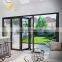 R&D manufacturer NFRC residential hurricane impact proof aluminium bifold door storm resistant protection patio bi folding door