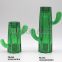 Cactus design glass pillar candle holder      Glass Pillar Candle Holder        Glassware Factory In China