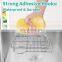 4 in 1 No Drilling Stainless Steel Sink Organizer Caddy Basket Brush Soap Sponge Holder with Dish Cloth Hanger