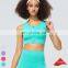 Wholesale High Support Sports Bra Shockproof Yoga Underwear Fitness Yoga Top Front Zipper Sports Bra For Women With Fixed Pads