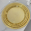Baroque Style Round Flower Serving Tray 27/32/36 cm Antique Gold Plastic Charger Plates Candy Plate for Table Decor