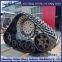 915 rubber track half chain track large harvester modification