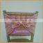 C320A fancy high quality thick stain blush pink bowknot chiavari chair cover