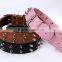 Wholesale nail bullet pet collars double row dog collar