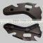 Injection molded plastic household component for kitchen door