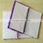 2014 note book with pvc cover 2016 customize plush note book